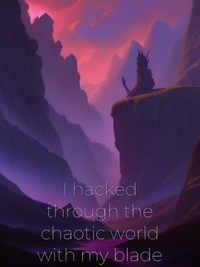 I hacked through the chaotic world with my blade