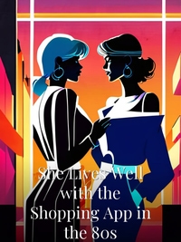 She Lives Well with the Shopping App in the 80s