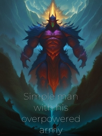 Simple man with his overpowered army