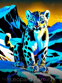 The Snow Leopard Baby of the Black Leopard Family